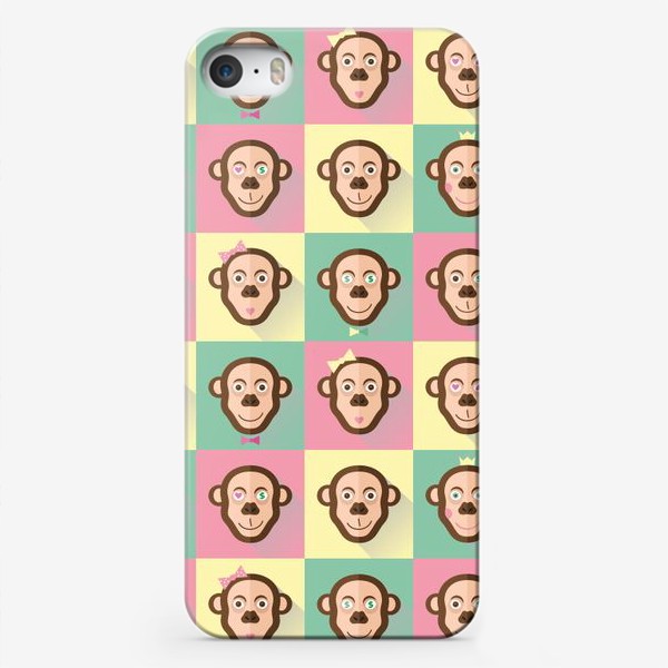 Чехол iPhone «Паттерн обезьяны»