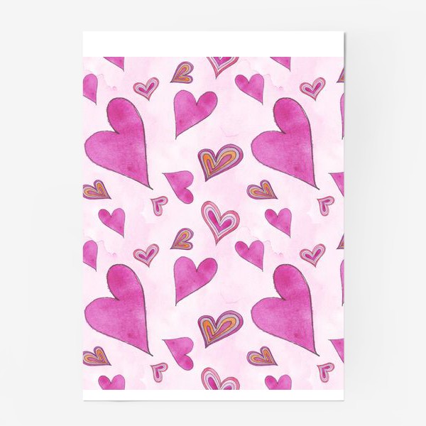 Постер «Hearts Pink»