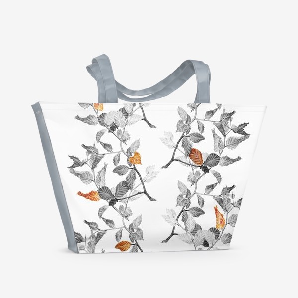 Пляжная сумка «Осенние листья винтаж»