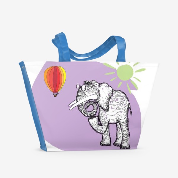 Пляжная сумка «ученый слон»