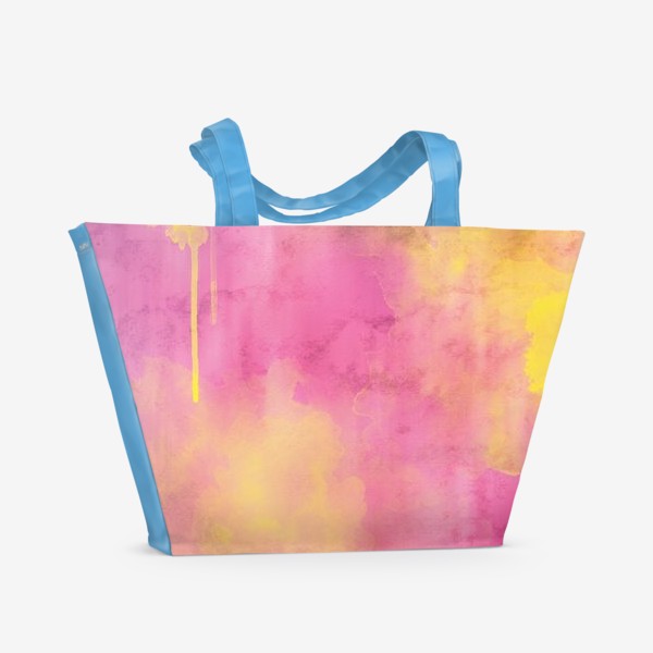 Пляжная сумка «Розовая акварель»
