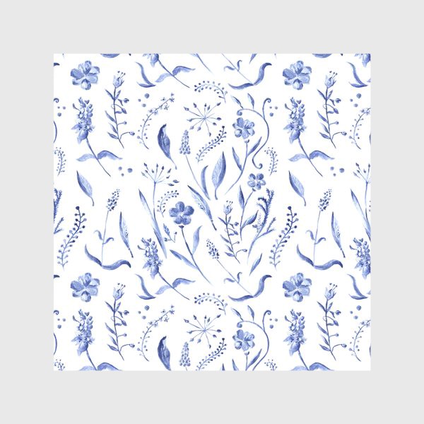 Скатерть «Индиго - синие полевые цветы»