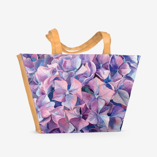 Пляжная сумка &laquo;Фиолетовая гортензия&raquo;