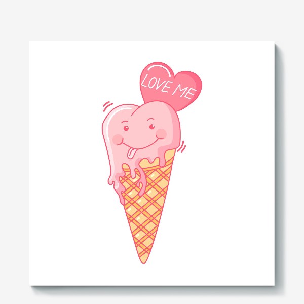 Холст «Любовное мороженое»