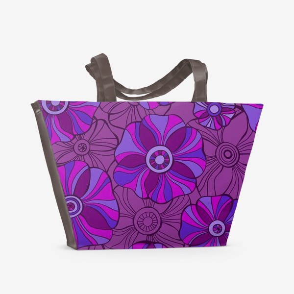 Пляжная сумка «цветочный паттерн»