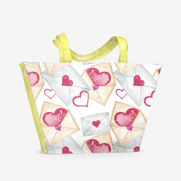 Пляжная сумка «Конверт с сердцем»