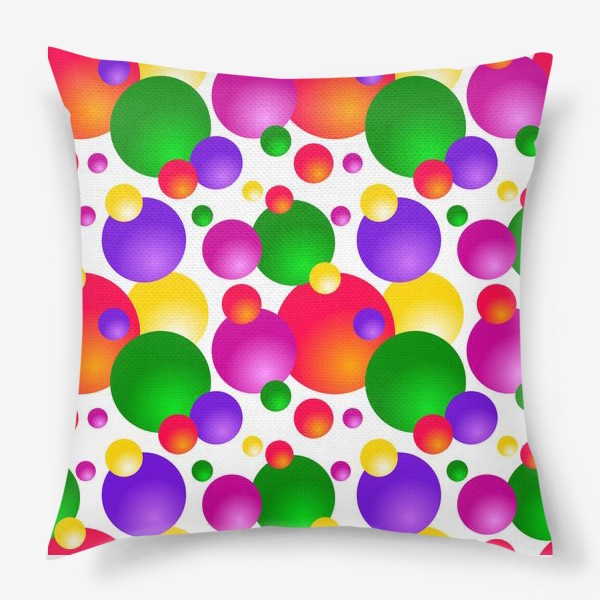 Подушка «Разноцветные шарики»