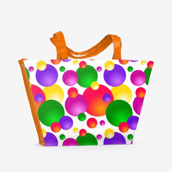 Пляжная сумка «Разноцветные шарики»