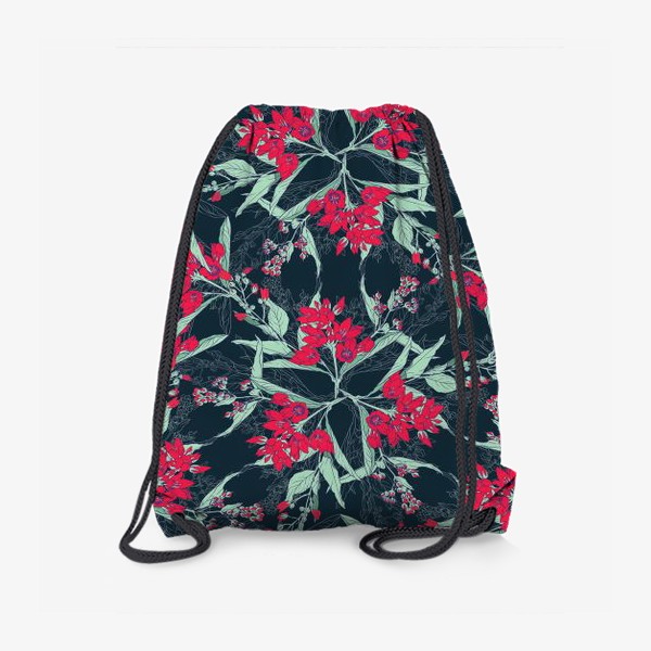 Рюкзак «Полевые цветы. Малиновый»