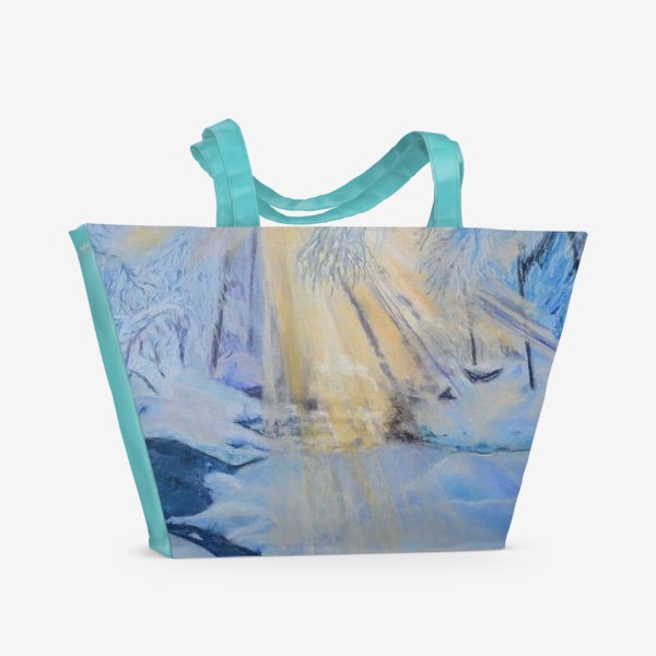 Пляжная сумка «зимний пейзаж»