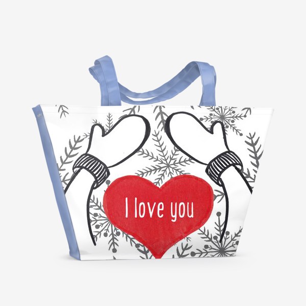 Пляжная сумка «I Love You »