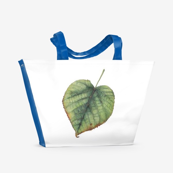 Пляжная сумка «Летний лист липы»