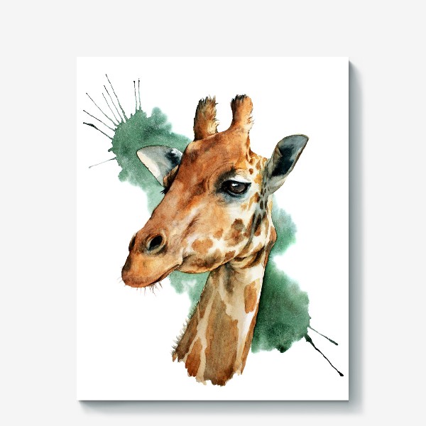 Холст &laquo;портрет жирафа&raquo;