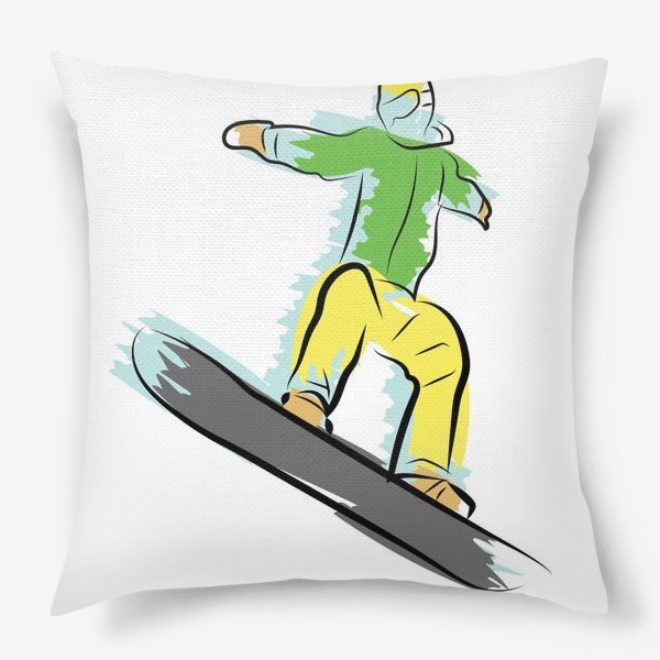 Подушка «Сноубордист»