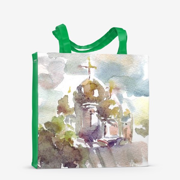 Сумка-шоппер «Золотые купола, монастырь»