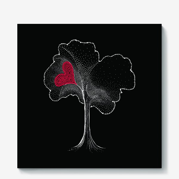 Холст «Love-Tree Black»
