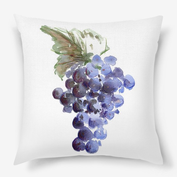 Подушка «Гроздь тёмного винограда»