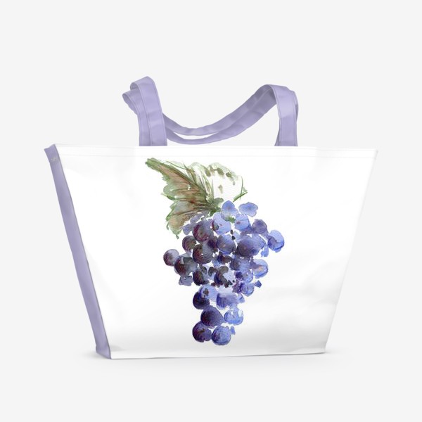 Пляжная сумка «Гроздь тёмного винограда»