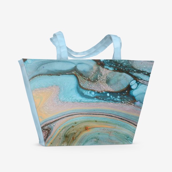 Пляжная сумка «планета. абстракция»