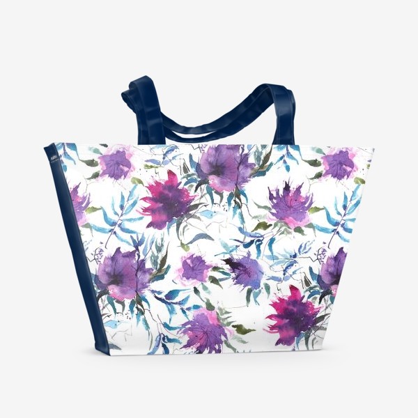 Пляжная сумка «Бесконечные цветочные сны»