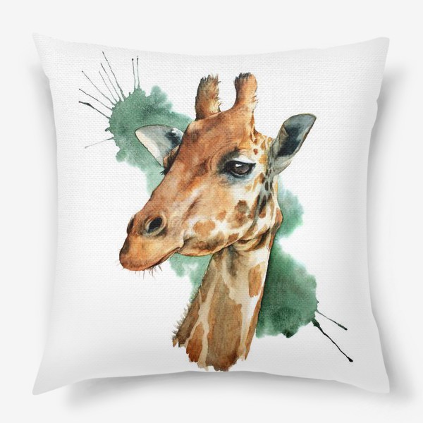 Подушка «портрет жирафа»