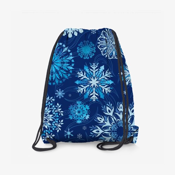 Рюкзак «Акварельные снежинки»