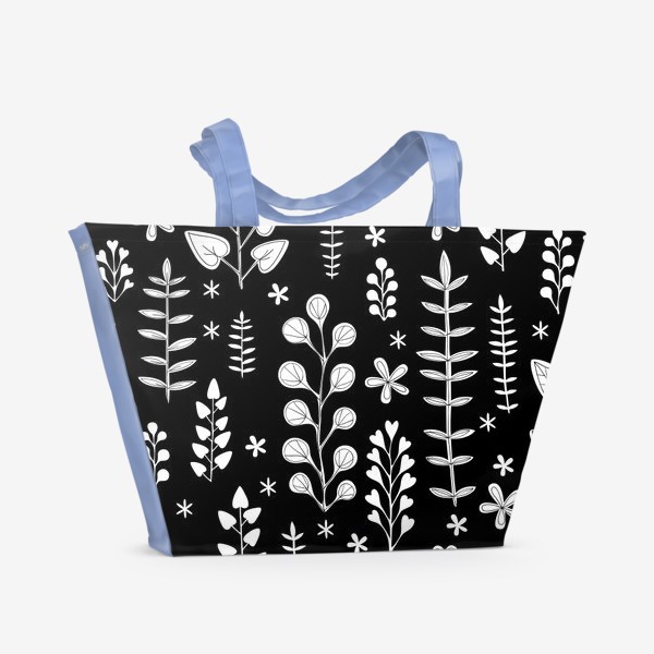 Пляжная сумка «Растительный орнамент»