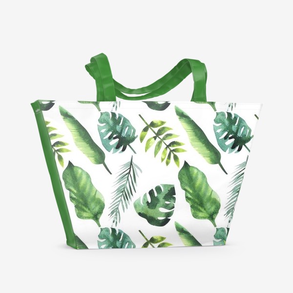 Пляжная сумка «Акварельные тропики»