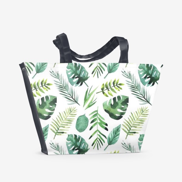 Пляжная сумка «Акварельные тропики»