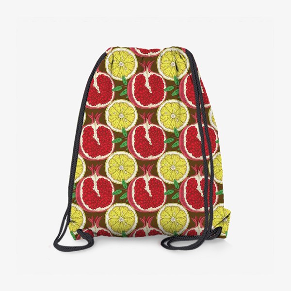 Рюкзак «Lemon Slices and Pomegranate»