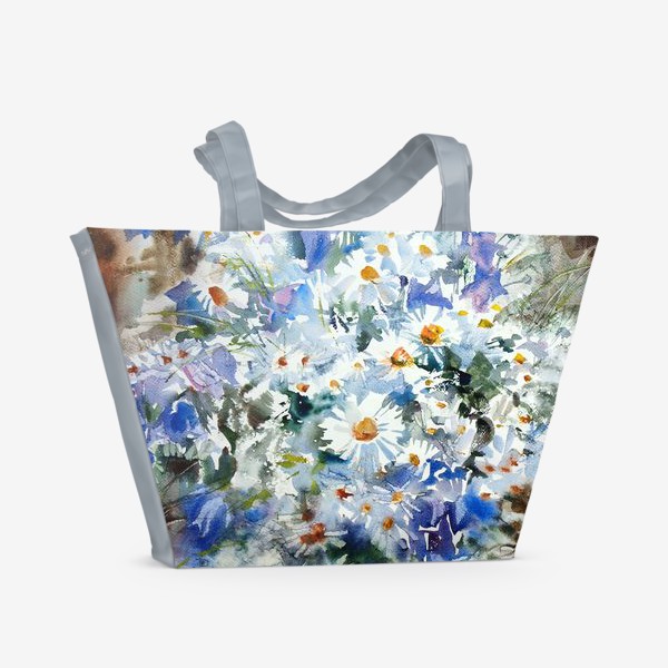 Пляжная сумка &laquo;Полевые цветы. После дождя.&raquo;