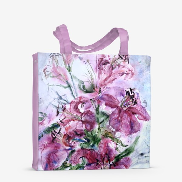 Сумка-шоппер «Розовые лилии»