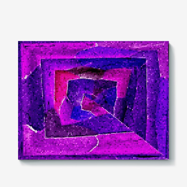 Холст «Фиолетовая мозаика»