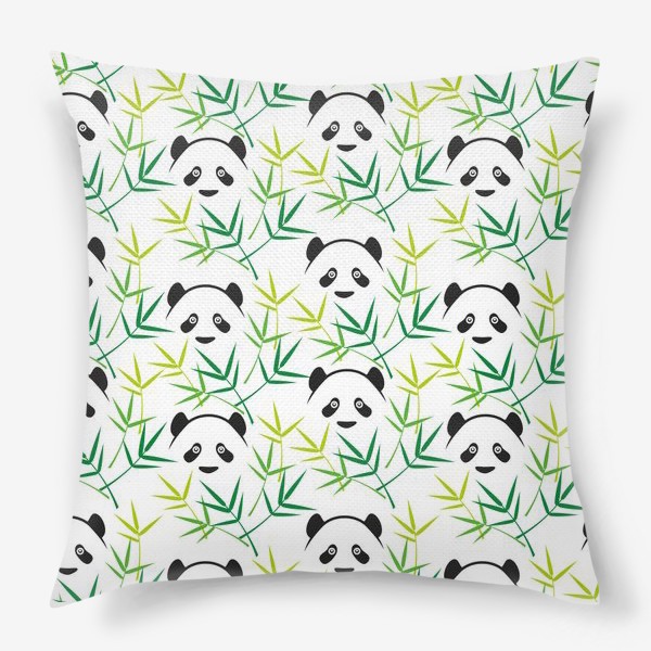 Подушка &laquo;Панда в бамбуковом лесу&raquo;