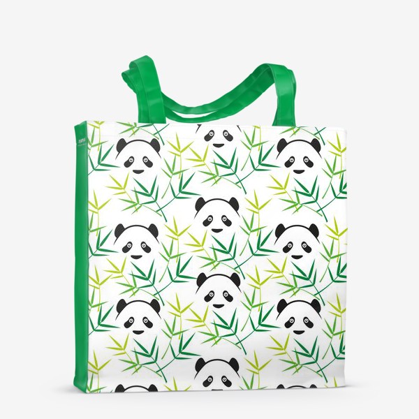 Сумка-шоппер «Панда в бамбуковом лесу»