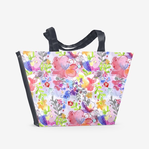 Пляжная сумка «Летние цветы»