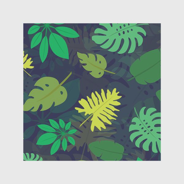 Скатерть &laquo;Паттерн с тропическими листьями №1&raquo;