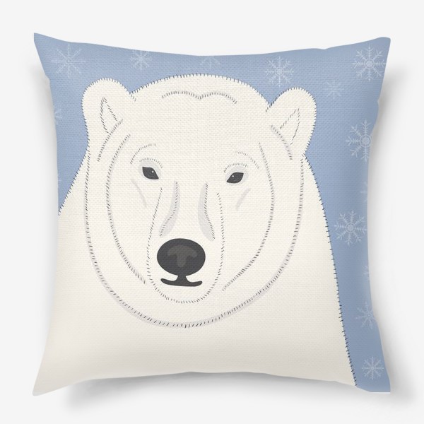 Подушка &laquo;Белый (полярный, северный) медведь&raquo;
