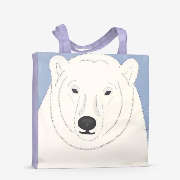 Сумка-шоппер «Белый (полярный, северный) медведь»
