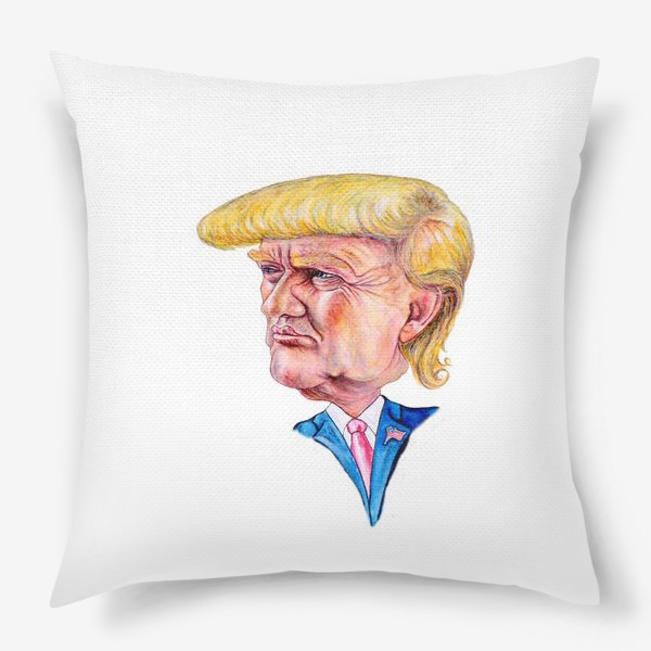 Подушка «Шарж - портрет Трамп»