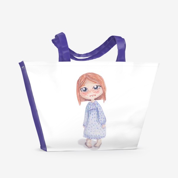 Пляжная сумка «Девочка в пижаме»