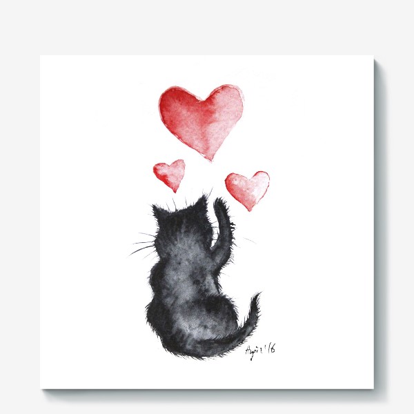 Холст «Кошачья любовь»