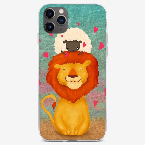 Чехол iPhone «Лев и овечка»