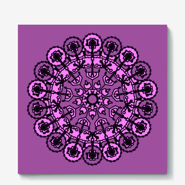 Холст «Орнамент "Фиолетовое настроение"»