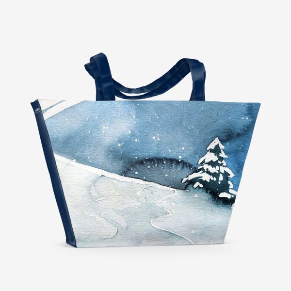 Пляжная сумка «Лесная лыжня»