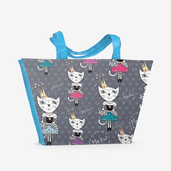 Пляжная сумка «Модные кошки»