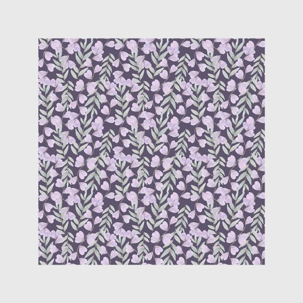 Скатерть «Растительный орнамент на фиолетовом фоне»