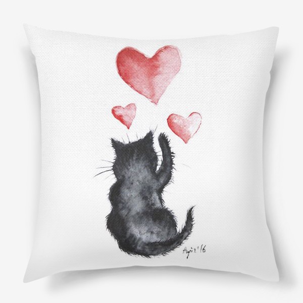 Подушка «Кошачья любовь»