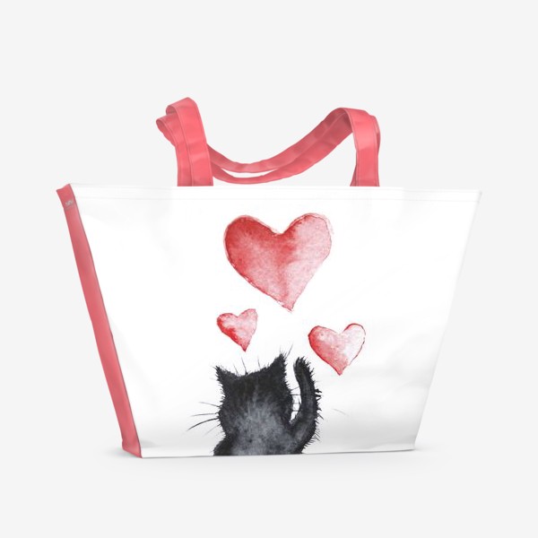 Пляжная сумка &laquo;Кошачья любовь&raquo;