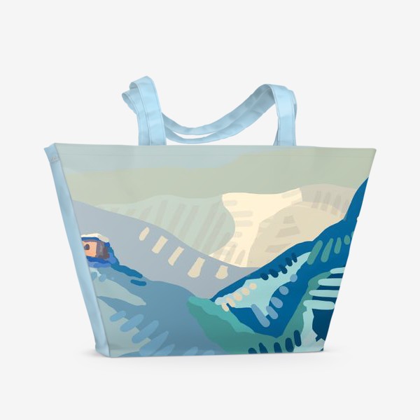 Пляжная сумка «Горы и солнце»